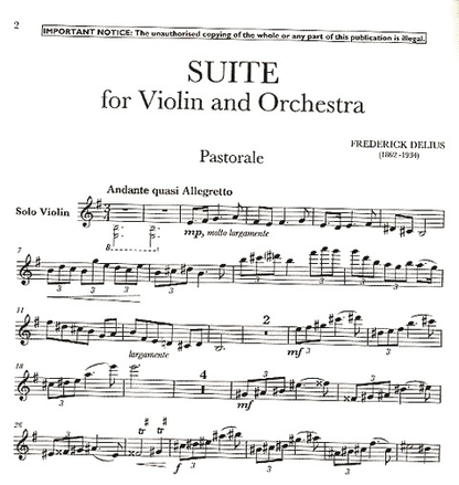 Delius, F: Suite in Four Movements (violin & piano)