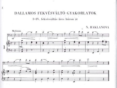 Baklanova, Natalja: Dallamos-Melodic Exercises (cello & piano)