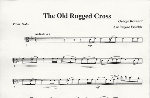 Fritchi, W.P.: The Old Rugged Cross (Viola & Piano)