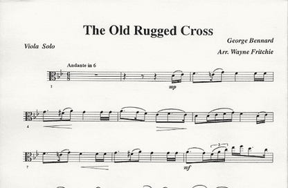 Fritchi, W.P.: The Old Rugged Cross (Viola & Piano)
