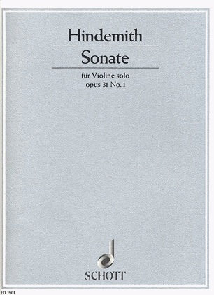 Hindemith, Paul: Solo Sonata Op.31#1 (violin)
