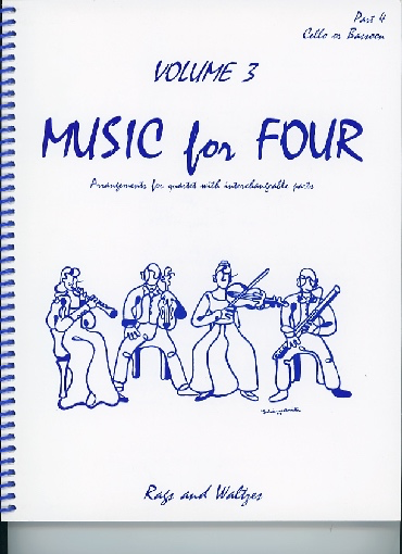 Kelley, Daniel: Music for Four Vol.3 Rags & Waltzes (cello)