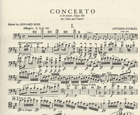 Dvorak, Antonin (Rose): Concerto in B minor, Op.104 (Cello & Piano)