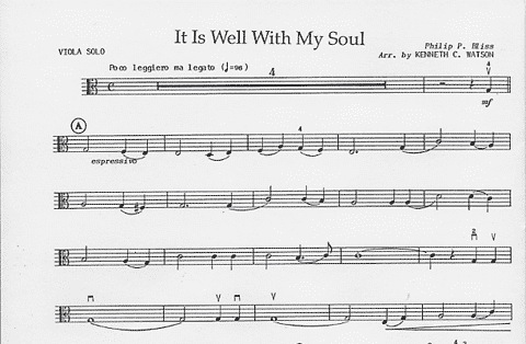 Watson, K.C.: It Is Well With My Soul (Viola & Piano)