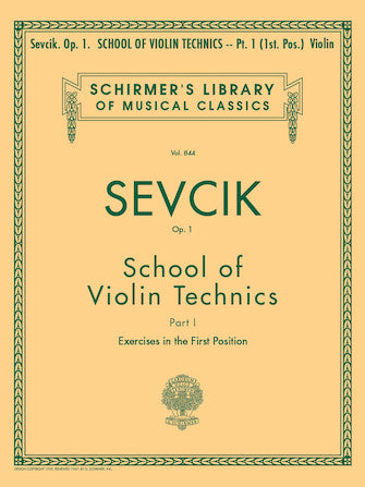 Sevcik: School of Violin Technique, Op.1, Bk.1 (violin) SCHIRMER