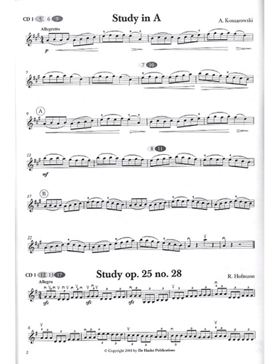 Dezaire, Nico: Selected Studies (Violin, Piano, CD)