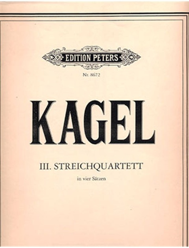 Kagel, Mauricio: String Quartet No. 3 (parts)