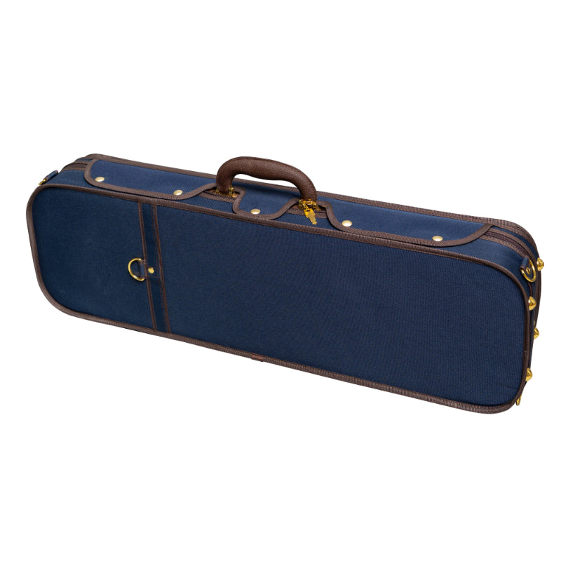 Mika "Ersa" woodshell Oblong violin case | Metzler Violins - Black/Blue