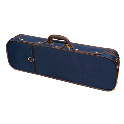 Mika "Ersa" woodshell Oblong violin case | Metzler Violins - Black/Blue