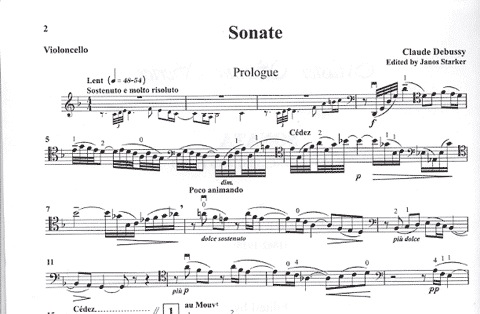 Debussy, Claude (Starker): Sonata for Cello & Piano