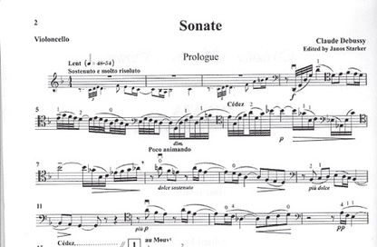 Debussy, Claude (Starker): Sonata for Cello & Piano