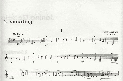 Garscia, Janina: 2 Sonatinas (cello & piano)