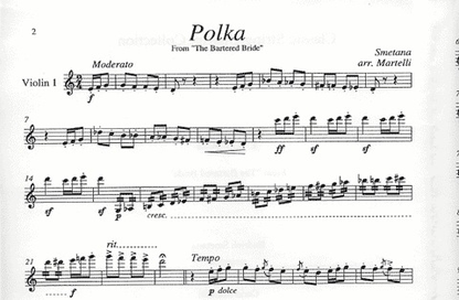 Smetana (Martelli): Polka from the Bartered Bride (string quartet)
