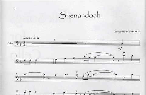 Harris, Ron: Folk Songs for Cello (cello & piano)