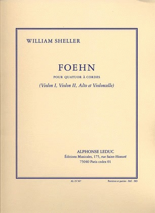 Sheller, William: Foehn (string quartet) score and parts