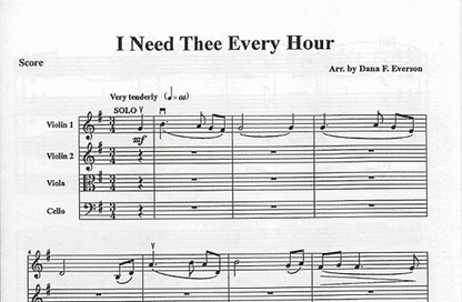 Everson, D.F.: I Need Thee Every Hour (string quartet)