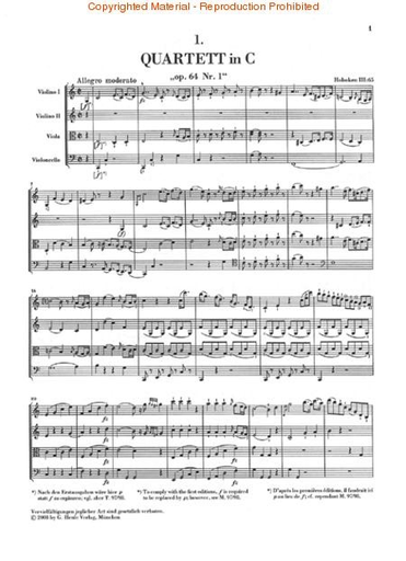Haydn, F.J. (Feder, Saslav, Feder, ed.)" String Quartets Vol. 8, Op. 64, "Second Tost Quartets", Henle urtext (study score)