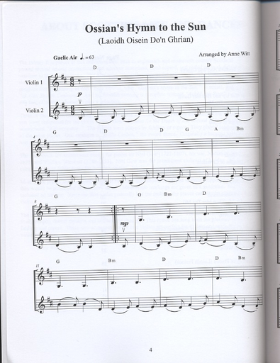 Witt, Anne: Scottish Airs & Dances for Two Violins (or solo violin)