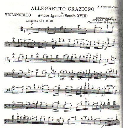 Bonelli: Classics of the Cello 18th Century Italian Pieces (cello & piano)
