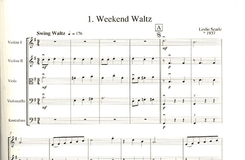 Searle, L.: Swing Waltzes for String Ensemble (string orchestra)