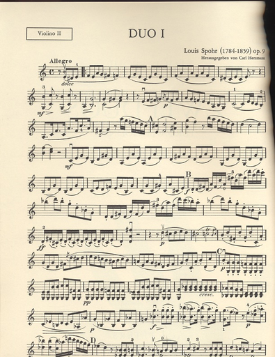 Spohr, L. (Hermann): 2 Violin Duets Op.9 (2 violins)