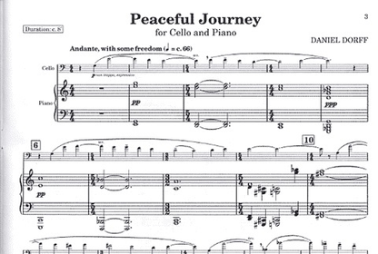 Dorff, Daniel: Peaceful Journey (Cello & Piano)