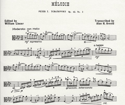 Tchaikovsky, P.I. (Arnold): Melodie (Viola & Piano)