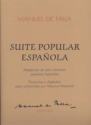 DeFalla, Manuel: Suite Popular Espanola (cello & piano)