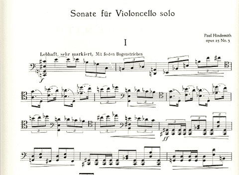 Hindemith: Sonata Op.25 No.3 (cello solo)