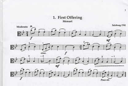 Mozart, W.A. (Arnold): Mozart Miniatures for the Young Violist (viola & piano)