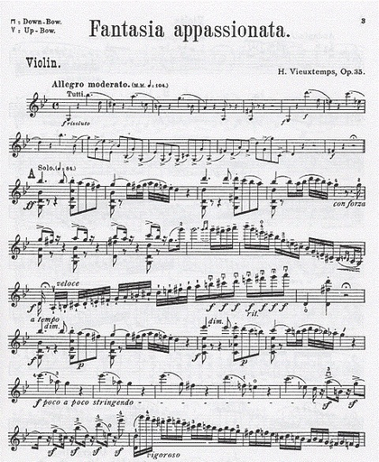 Vieuxtemps, Henri: Fantasia Appassionata Op.35 (violin & piano)