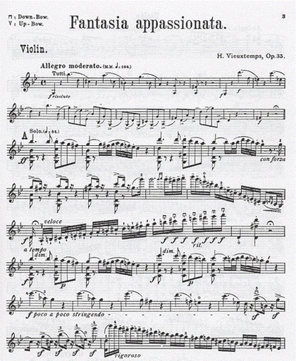 Vieuxtemps, Henri: Fantasia Appassionata Op.35 (violin & piano)