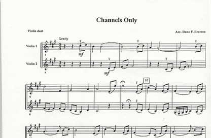 Everson, D.F.: Channels Only (2 violins)