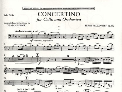 Prokofiev, S.: Sinfonia Concertante Op.125 (cello & piano)