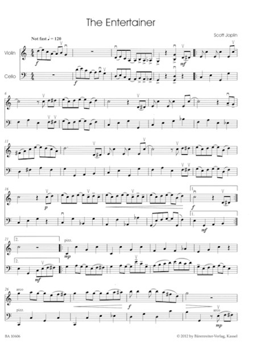 Speckert: The Roots of Jazz (violin & cello) Barenreiter