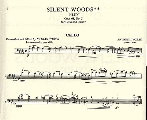 Dvorak, Antonin (Stutch): Waldesruhe ''Silent Woods''(cello & piano) IMC