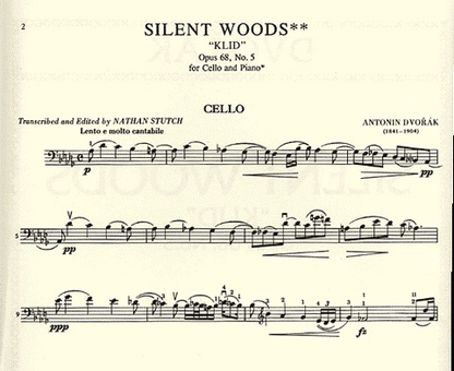 Dvorak, Antonin (Stutch): Waldesruhe ''Silent Woods''(cello & piano) IMC