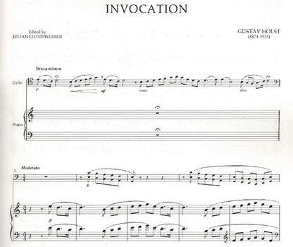 Holst, Gustav: Invocation Op.19 No.2 (cello & piano)