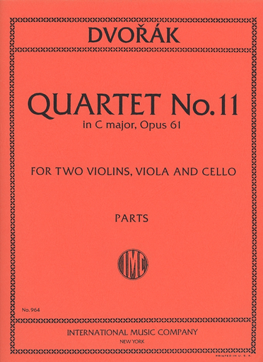 Dvorak, Antonin: String Quartet Op.61 No.11 in C major