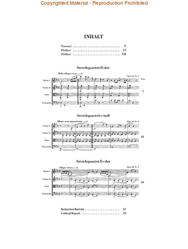 Mendelssohn, F. (Herttrich): String Quartet, Op. 44, No. 1-3, urtext (2 violins, viola, and cello)