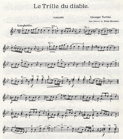 Tartini, Giuseppe (Kreisler): Devil's Trill (violin & piano)