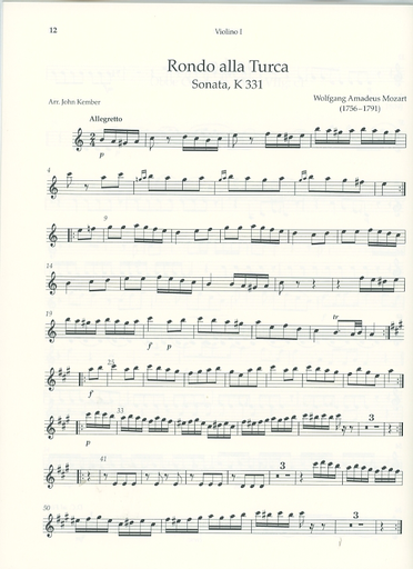 Kember, John (arr): Classical Pieces for String Quartet