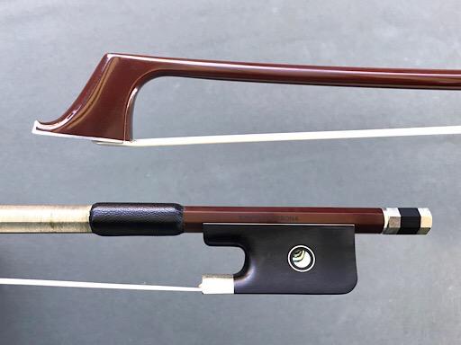 JonPaul CORONA carbon fiber nickel cello bow with brown finish, USA