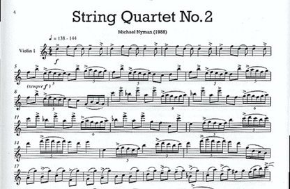Nyman, Michael: String Quartet No. 2