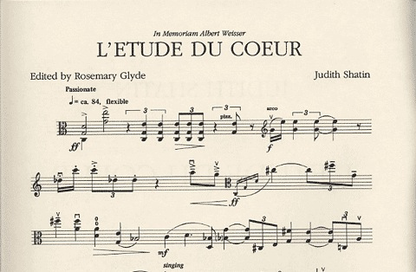 Shatin: L'Etude du coeur (viola)