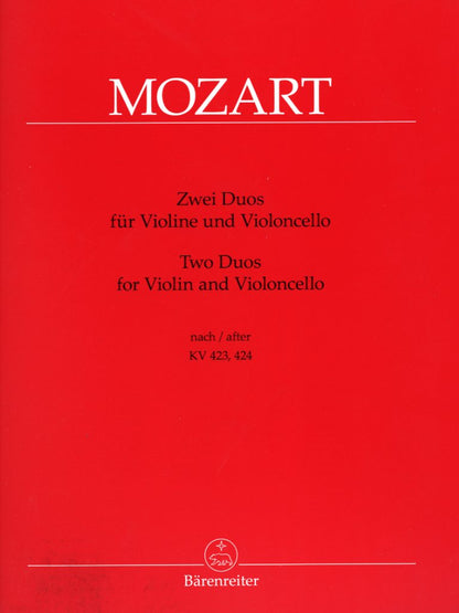 Mozart, W.A. (Berke): Two Duos for Violin & Cello, KV423 & 424 (violin & cello) Barenreiter