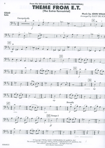 Del Borgo: Movie Favorites for Strings (cello)