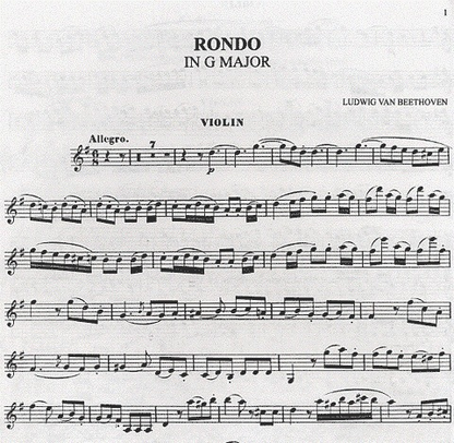 Beethoven, L. van: Rondo in G Major n Variations in F Major (violin and piano)