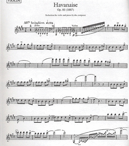 Saint-Saens, Camille: Havanaise Op.83, Introduction & Rondo Op.28 (violin & piano)