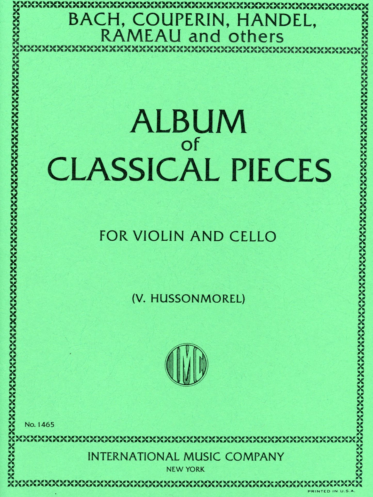 Hussonmorel (arr): Album of Classical Pieces (Violin and Cello) International